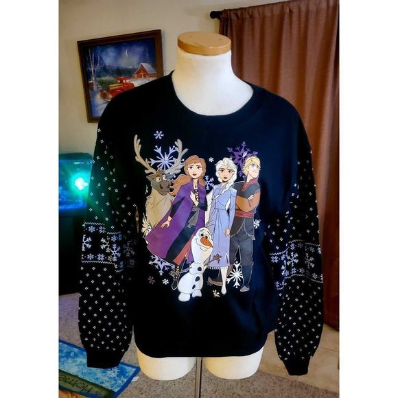 NWT FROZEN CHRISTMAS SWEATSHIRT - Picture 1 of 3